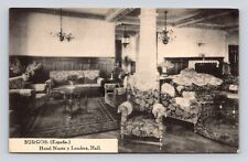 Vintage Postcard RPPC Burgos Hotel Londres Hall Spain Real Photo 1920-1930s #2 picture