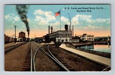 Hartford WI-Wisconsin, R R Yards & Kissel Motor Car Co Vintage c1923 Postcard picture
