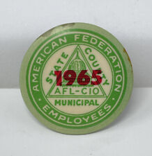 Vintage 1965 AFL-CIO Union Pinback Button Badge picture