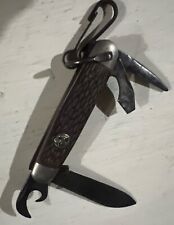 Vintage Ulster Official Boy Scout Camper 4-Blade Pocket Knife ~ Made in USA picture