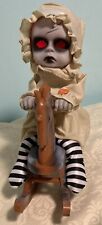 Pan Asian Haunted LED Rocking Horse Baby Doll Halloween Prop Singing Animated picture