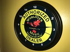 Wurlitzer Jukebox Arcade Phonograph AuthDealer Store Clock Advertising Sign picture