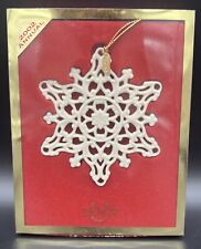2002 Lenox Annual Christmas Snow Fantasies Snowflake Ornament Holiday In Box picture