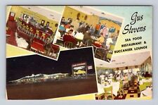Biloxi MS-Mississippi, Gus Stevens Sea Food Restaurant, Lounge Vintage Postcard picture