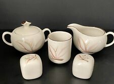 VTG MCM Winfield Dragon Flower 5 Pc Set~ Sugar Bowl/Creamer/ S&P/ Toothpick Hold picture