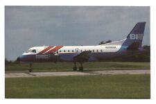 Braniff Express Saab 340 Aircraft Postcard Air Midwest Airlines Turboprop picture