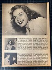 Vintage 1945 Diana Lynn Magazine Portrait - Vintage Hollywood Star picture