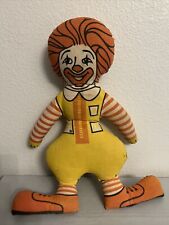 RONALD MCDONALD VNTG (1976) STUFFED PLUSH TOY (PRE-OWNED) picture