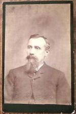 c1880 BUTLER PA N J CRILEY DISTINGUISHED GENTLEMAN PHOTOGRAPH CABINET CARD Z4999 picture