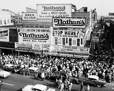 Vintage Nathan's Hotdogs 8 x 10 Photo Reprint  picture