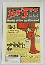 1935 Melotte Cream Separator Print Ad Paper Advertisement Agriculture Dairy 3081 picture