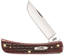 Case xx Sodbuster Jr Knife Pocket Worn Jigged Old Red Bone Stainless 10304 picture