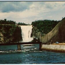 c1950s Quebec Canada Montgomery Falls Les Chutes Montmorency Woody Wagon PC A233 picture
