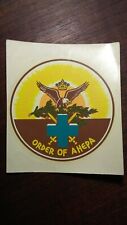 Vintage Order of AHEPA Window Sign Decal picture