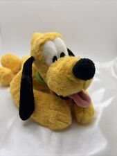 Disney Pluto Authentic Plush Stuffed Dog Laying Tongue Out picture