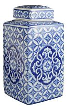 Festcool Blue and White Porcelain Square Jar Vase, Jingdezhen (11) picture