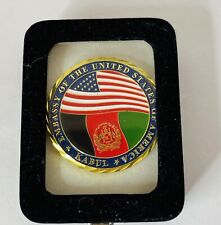 Embassy of the United States Kabul Afghanistan Military Challenge Coin W/ Case picture