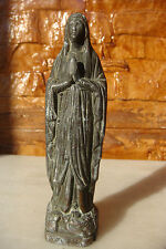 ANTIQUE BEAUTIFULLY DETAILED OUR LADY OF LOURDES SMALL STATUE  picture