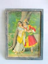 Vintage Old Rare Collectible Indian Lover Rati Madan Prem R.U Press Litho Print picture