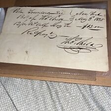 1825 Signed Paper by Thomas Child - NY New York History Genealogy Townsend picture