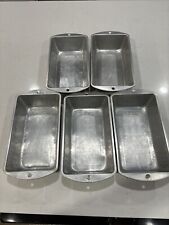 5PC Set of Vintage Aluminum Bake King Loaf Pans No. H822 picture