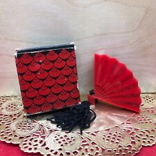 Vintage Avon Oriental Fan Glace With Timeless Perfume  Original Box UNUSED picture