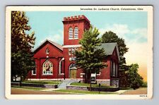 Columbiana OH-Ohio, Jerusalem Ev. Lutheran Church, Vintage Souvenir Postcard picture