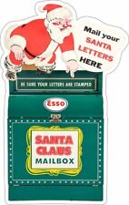 ESSO Santa Claus Mailbox Laser Cut Metal Sign Advertisement picture