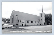 RPPC 1950'S. MARCUS, IOWA. PEACE LUTHERAN CHURCH. POSTCARD. SL31 picture