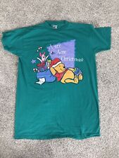 Vtg Winnie The Pooh Christmas Oversized sleep T Shirt Pooh Tag 90s Y2k Retro picture