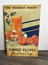 Vintage 1936 Sunkist Recipes for Vigorous Health - Oranges and Lemons picture