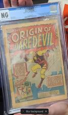 Daredevil #1 Marvel Comics 1964 CGC NG Origin & 1st App of Daredevil - COVERLESS picture