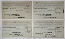 4 VTG POST OF RETURN REC, 1882 Altamont, DK to Winona, MN. Clear Seals. picture