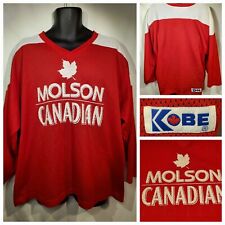 Vintage Molson Canadian Hockey Jersey Size XL Kobe Jersey Team Canada Maple Leaf picture