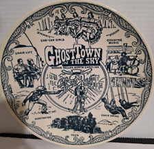 Vintage Ghost Town In The Sky Ironstone Collector Plate Spin Original USA Made picture
