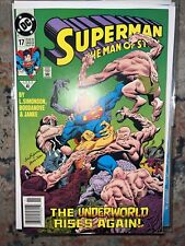 Superman The Man of Steel #17  1st Cameo Doomsday Newsstand UPC VF/NM picture