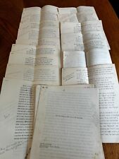 1960s College Paper Drafts Typewritten Bryn Mawr with Instructor Annotations picture