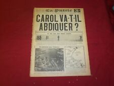 1940 SEPTEMBER 5 LA PATRIE NEWSPAPER -FRENCH - CAROL VA-T-IL ABDIQUER? - FR 1754 picture
