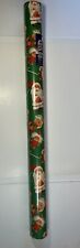 VTG Artfaire Trolls CHRISTMAS SANTA Wrapping Paper Roll XL 120 Sq Ft 1992 NIP picture
