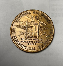 1929 NATIONAL AIR RACES CLEVELAND OHIO SOUVENIR COIN TOKEN uncirculated picture