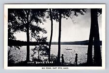 East Otis MA-Massachusetts RPPC Big Pond, Camp Bonnie Brae, Vintage Postcard picture