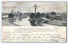 1906 Second Level Canal East from Near Lyman Street Holyoke MA Postcard picture