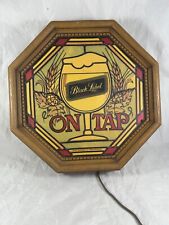 Vintage CARLING BLACK LABEL  Lighted Beer Sign 1980 On Tap Nice picture