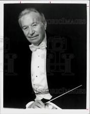 1989 Press Photo Roger Wagner, Choral Conductor - hpp11147 picture