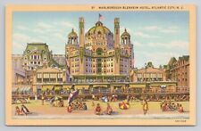 Postcard Marlborough Blenheim Hotel Atlantic City New Jersey picture