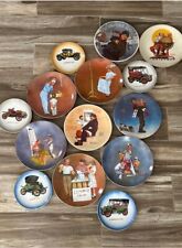 Norman Rockwell Collector Limited Edition Plates Set of 14 W Certificatications picture