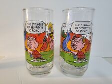 Vtg McDonald's Peanuts Camp Snoopy Collection, 2 Glasses picture