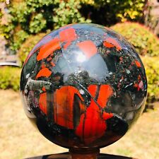 7.3LB Natural Beautiful African blood stone Quartz Crystal Sphere Heals 872 picture