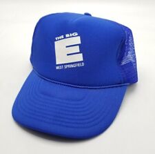 Vintage 1980s THE BIG E - West Springfield Blue Trucker Mesh Snapback Hat Nissun picture