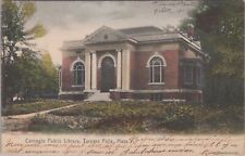 Carnegie Public Library, Turners Falls Massachusetts 1907 Postcard picture